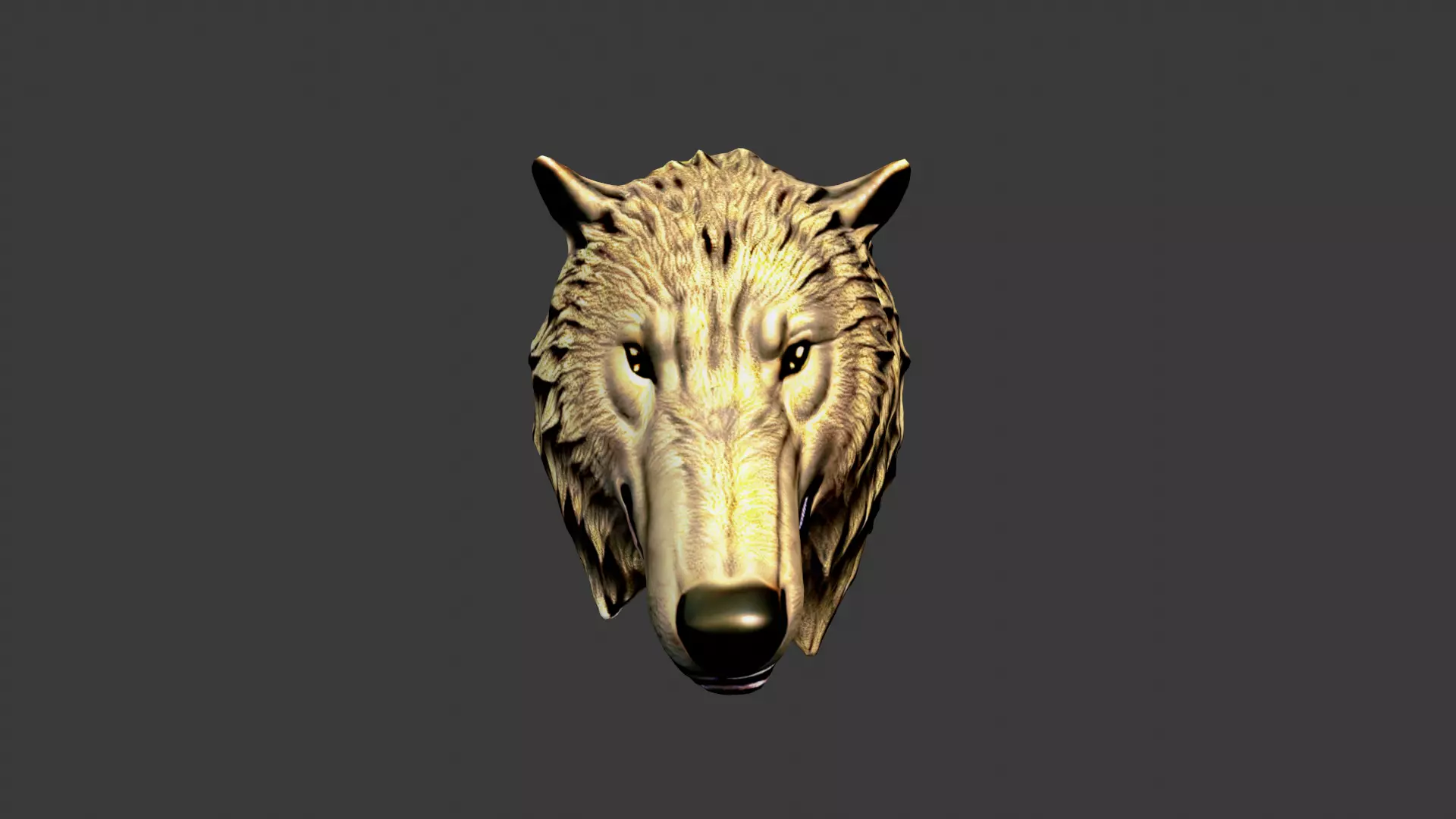 Animal Head Low-poly 3D model_0