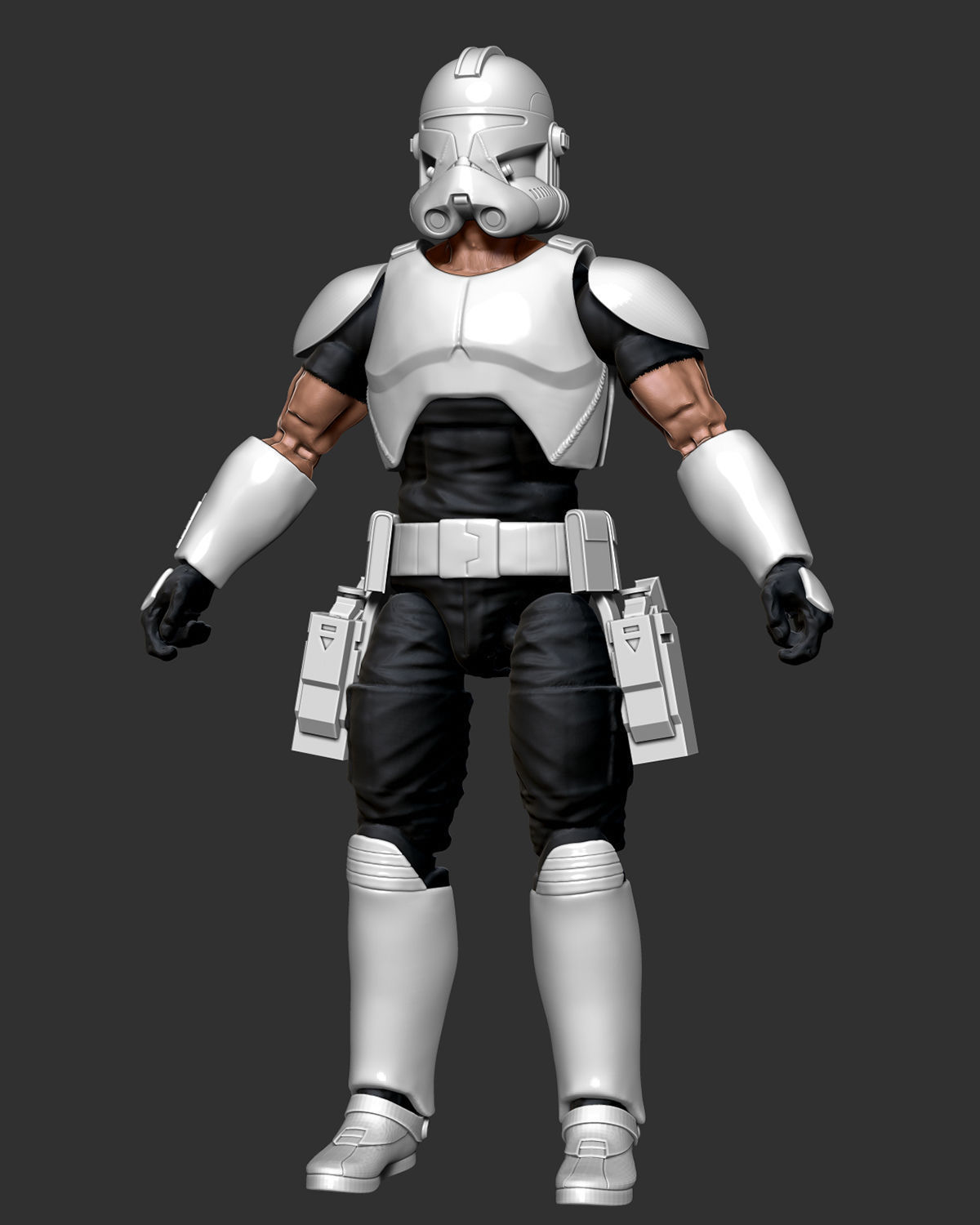 Rebel Captain Rex Figure Custom 3D print STL Files 3D print model_3