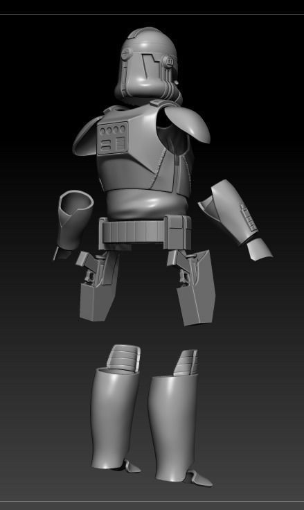 Rebel Captain Rex Figure Custom 3D print STL Files 3D print model_1