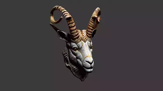 Animal Head Low-poly 3D model