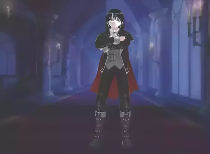 vroid studio anime character vampire 