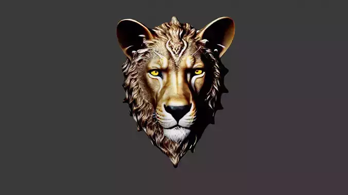 Lion Animal Head