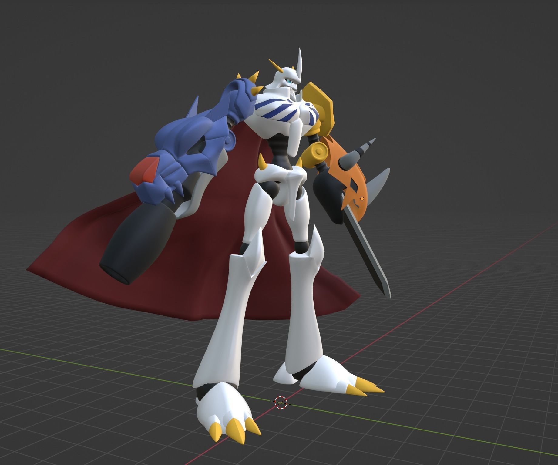 Omegamon - Digimon 3D model_6