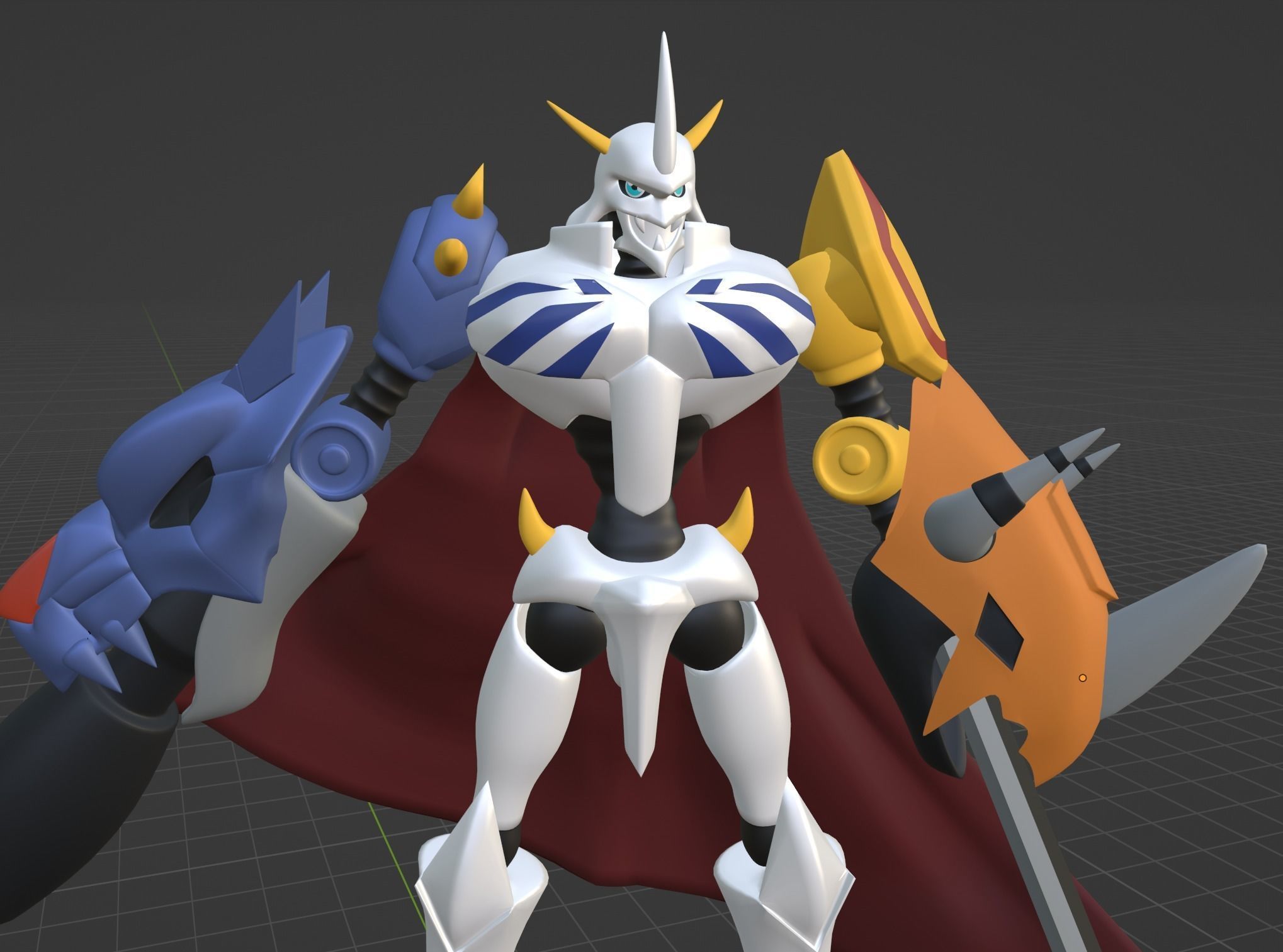 Omegamon - Digimon 3D model_7