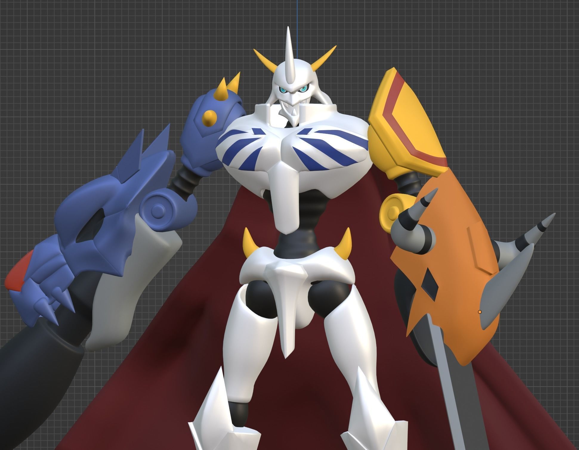 Omegamon - Digimon 3D model_8