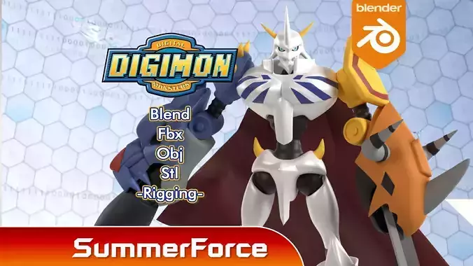 Omegamon - Digimon 3D model