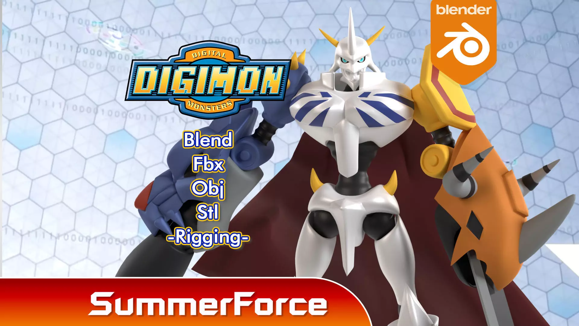 Omegamon - Digimon 3D model_0