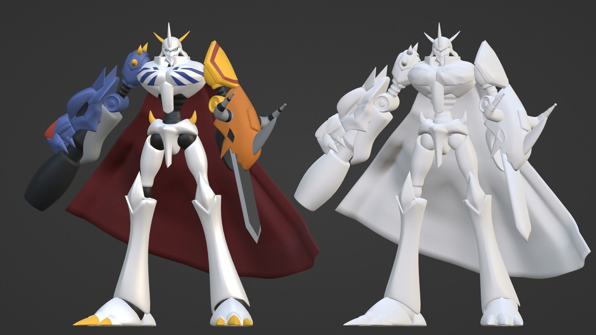 Omegamon - Digimon 3D model_15