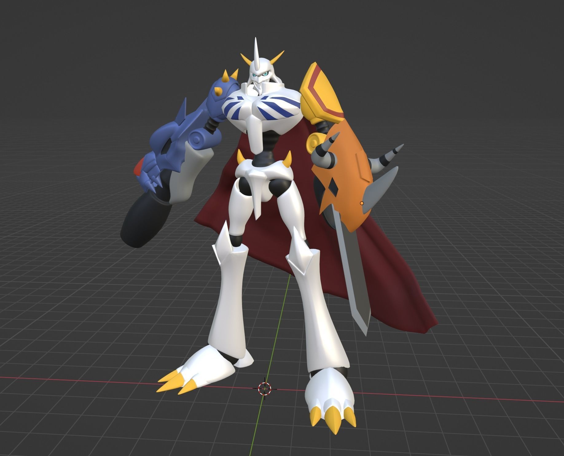 Omegamon - Digimon 3D model_4