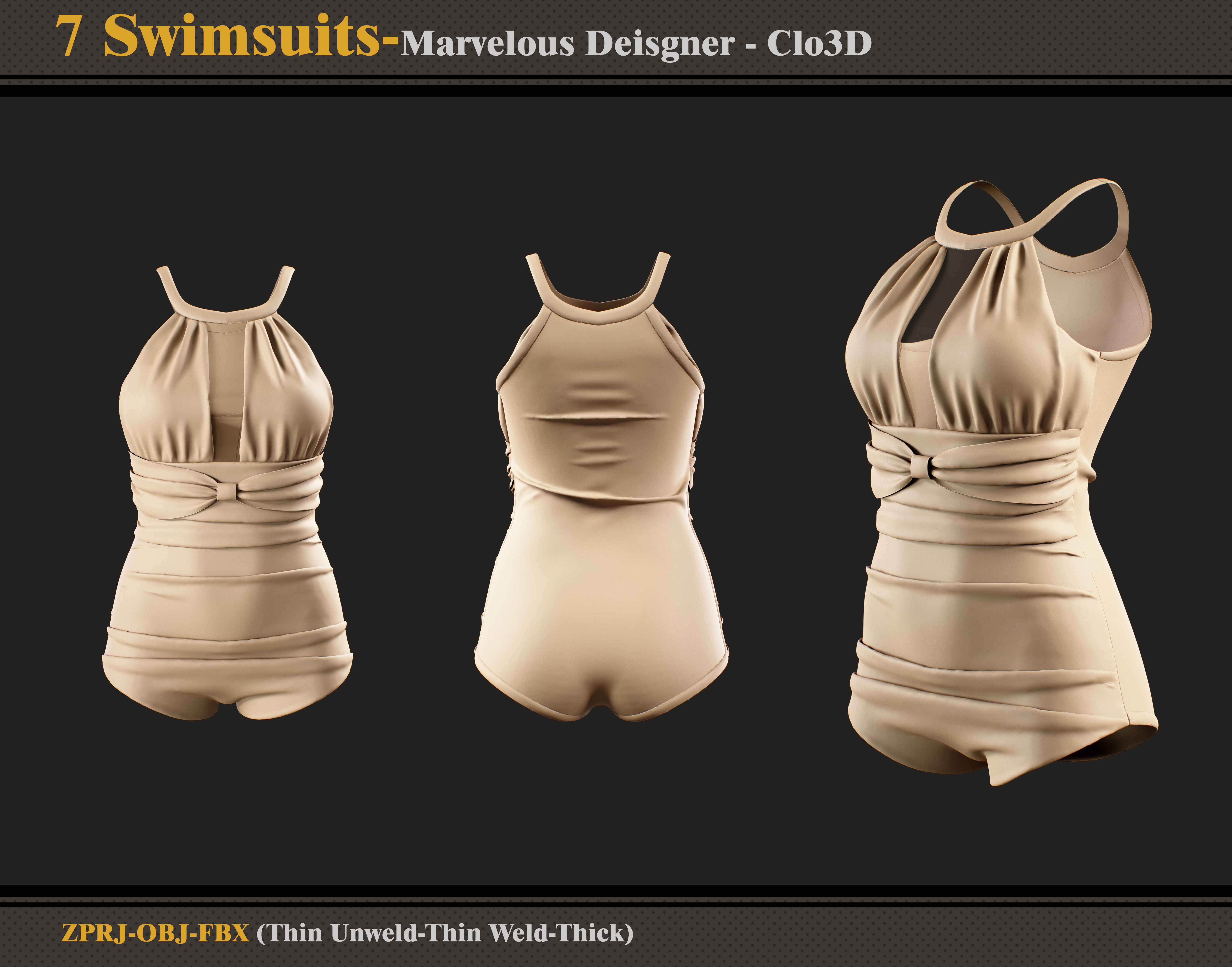 7 Swimsuit-MD-Clo3D-FBX-OBJ 3D model_2