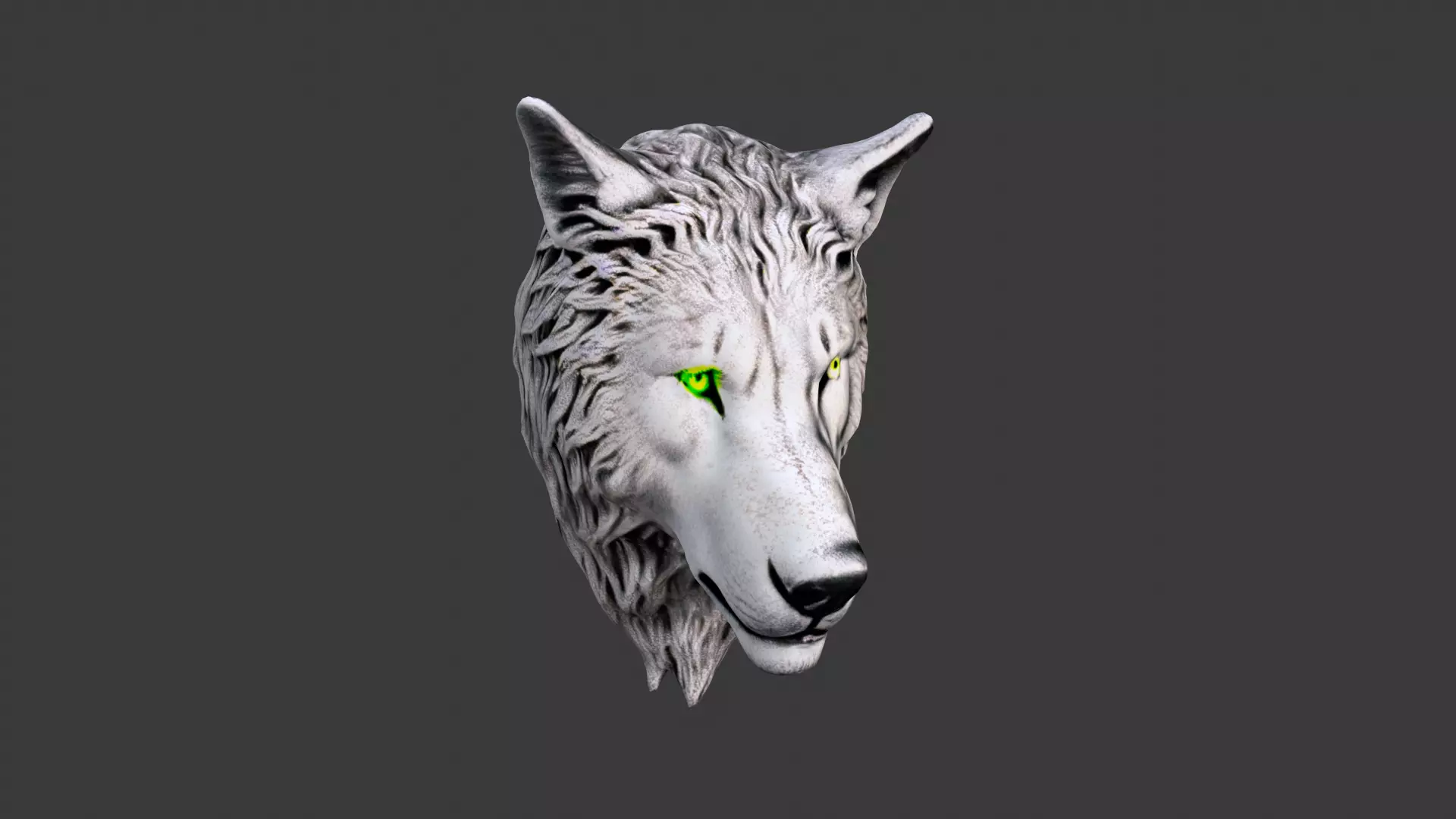 Animal Head Low-poly 3D model_0