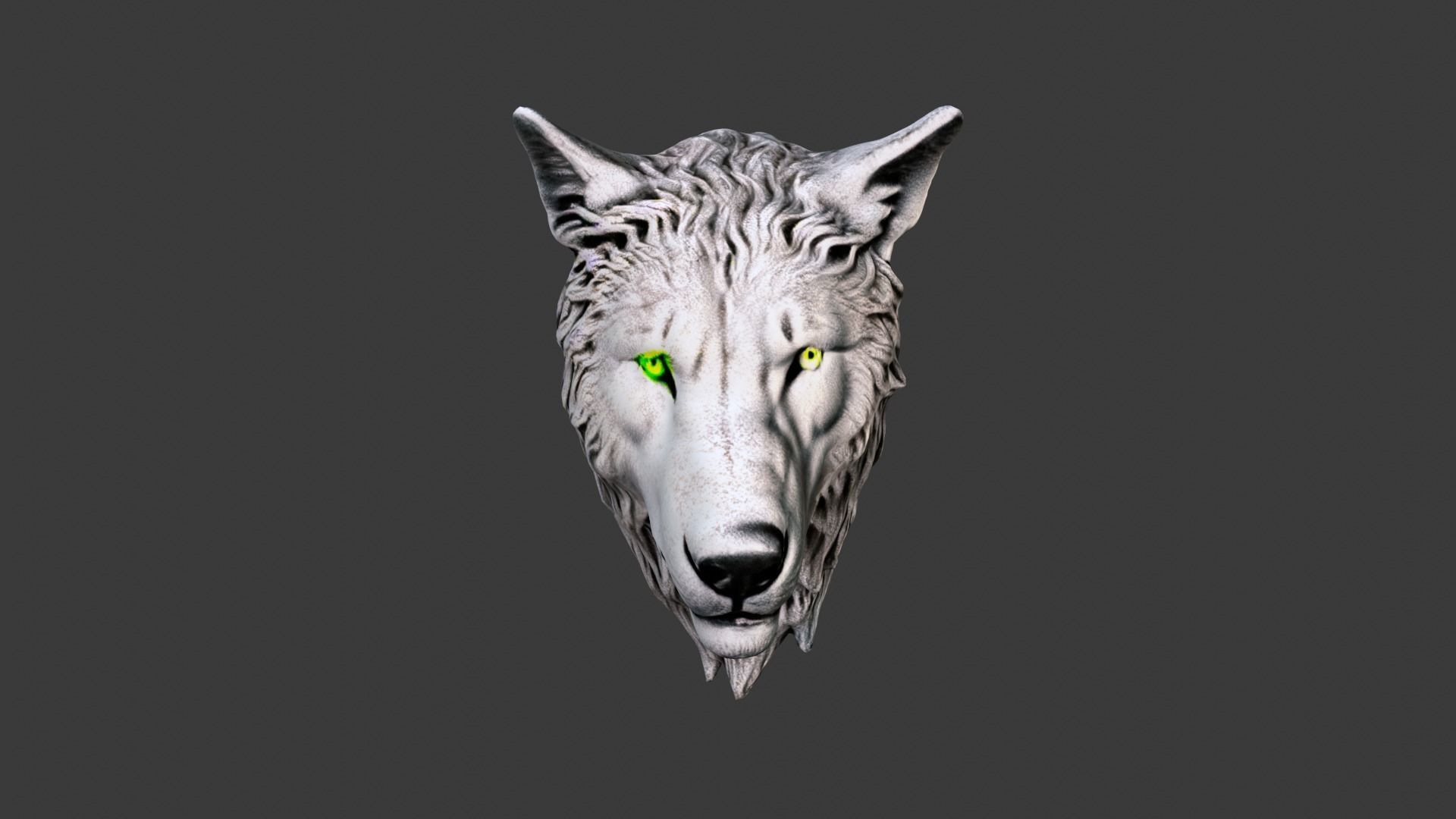 Animal Head Low-poly 3D model_1