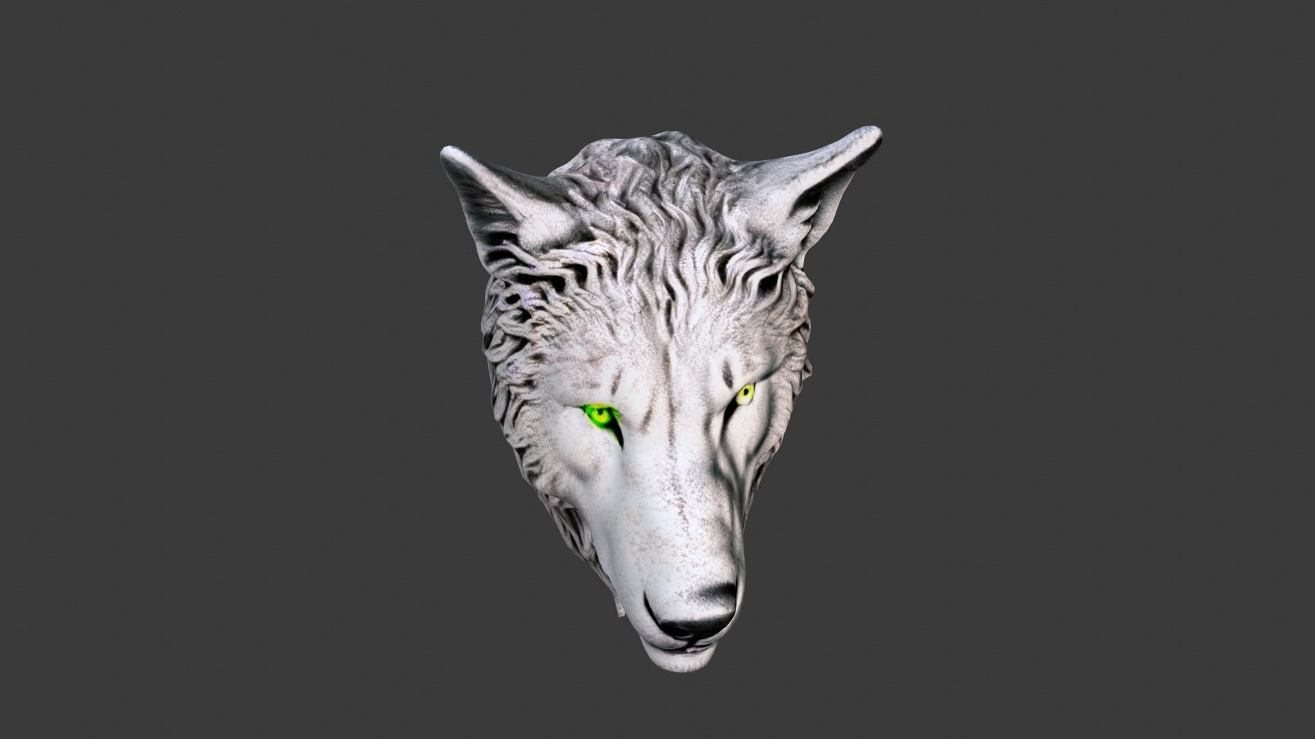 Animal Head Low-poly 3D model_3