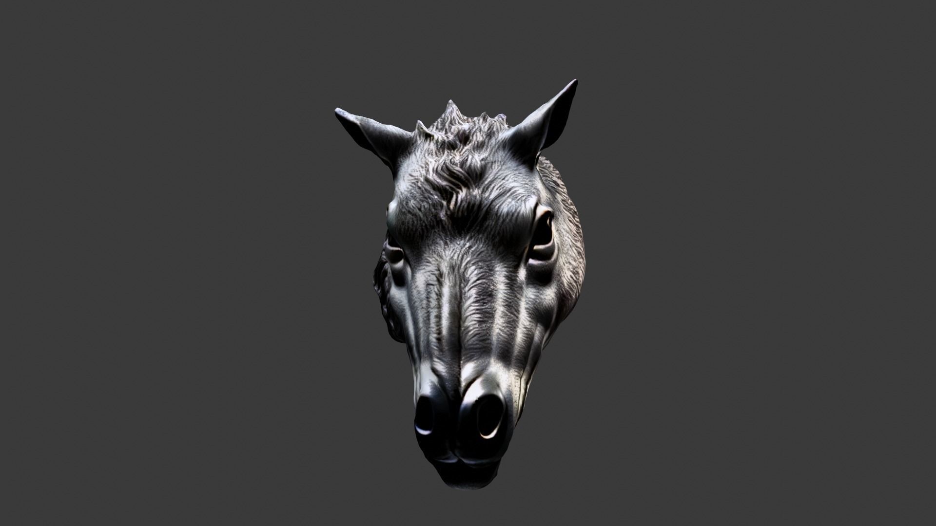 Animal Head Low-poly 3D model_1