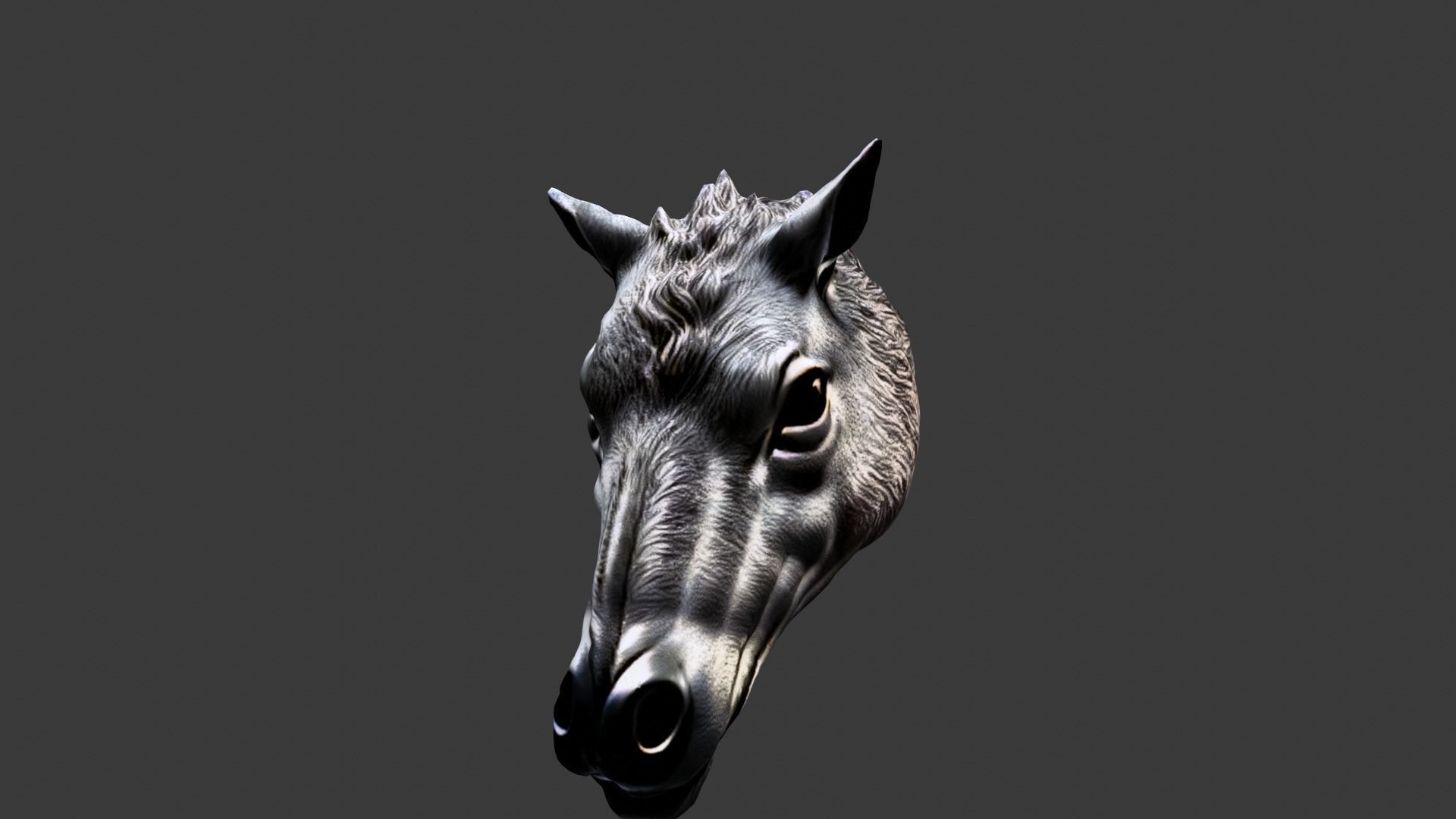 Animal Head Low-poly 3D model_5