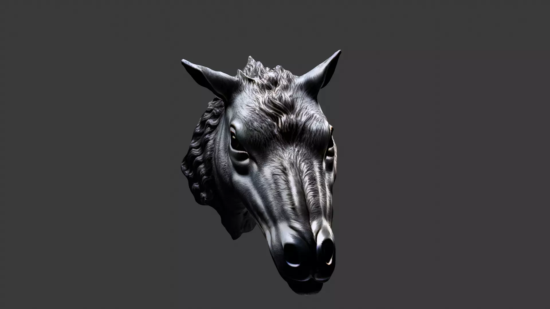 Animal Head Low-poly 3D model_0