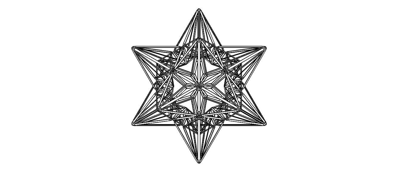 Wireframe Shape Great Icosahedron 3D print model_14