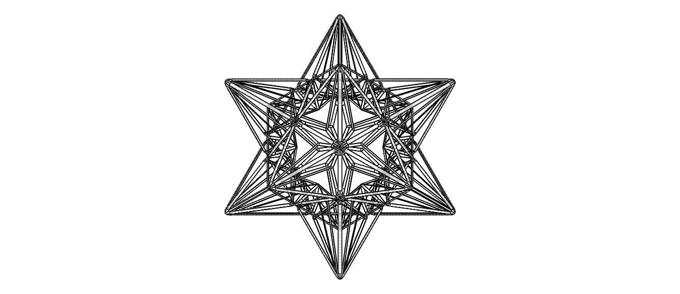 Wireframe Shape Great Icosahedron 3D print model_15