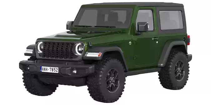 Jeep Wrangler Willys 2024 3D model