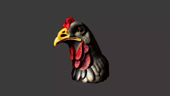 Chicken Animal Head
