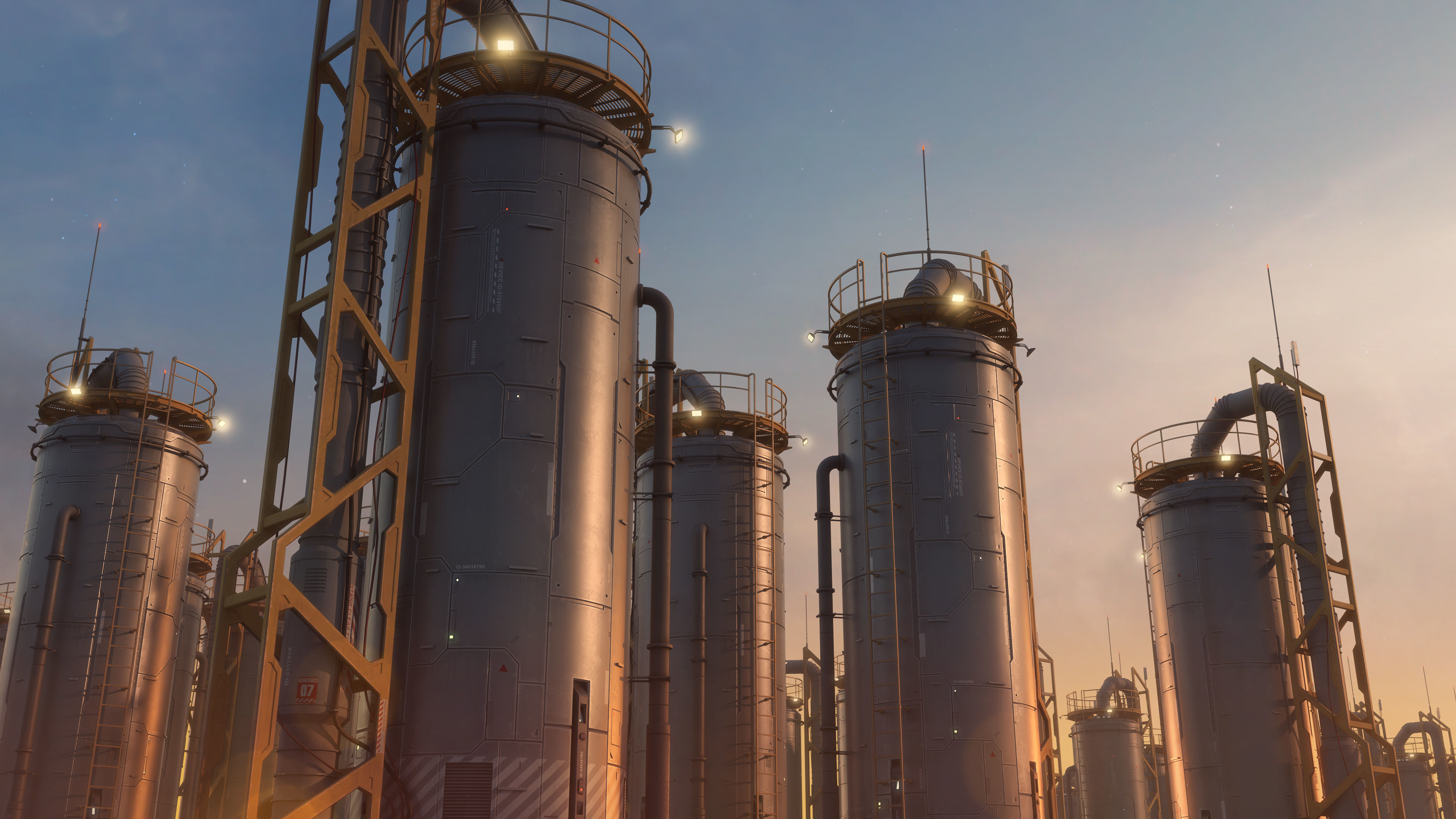 Sci-Fi Building 002 Industry-PBR Low-poly 3D model_10