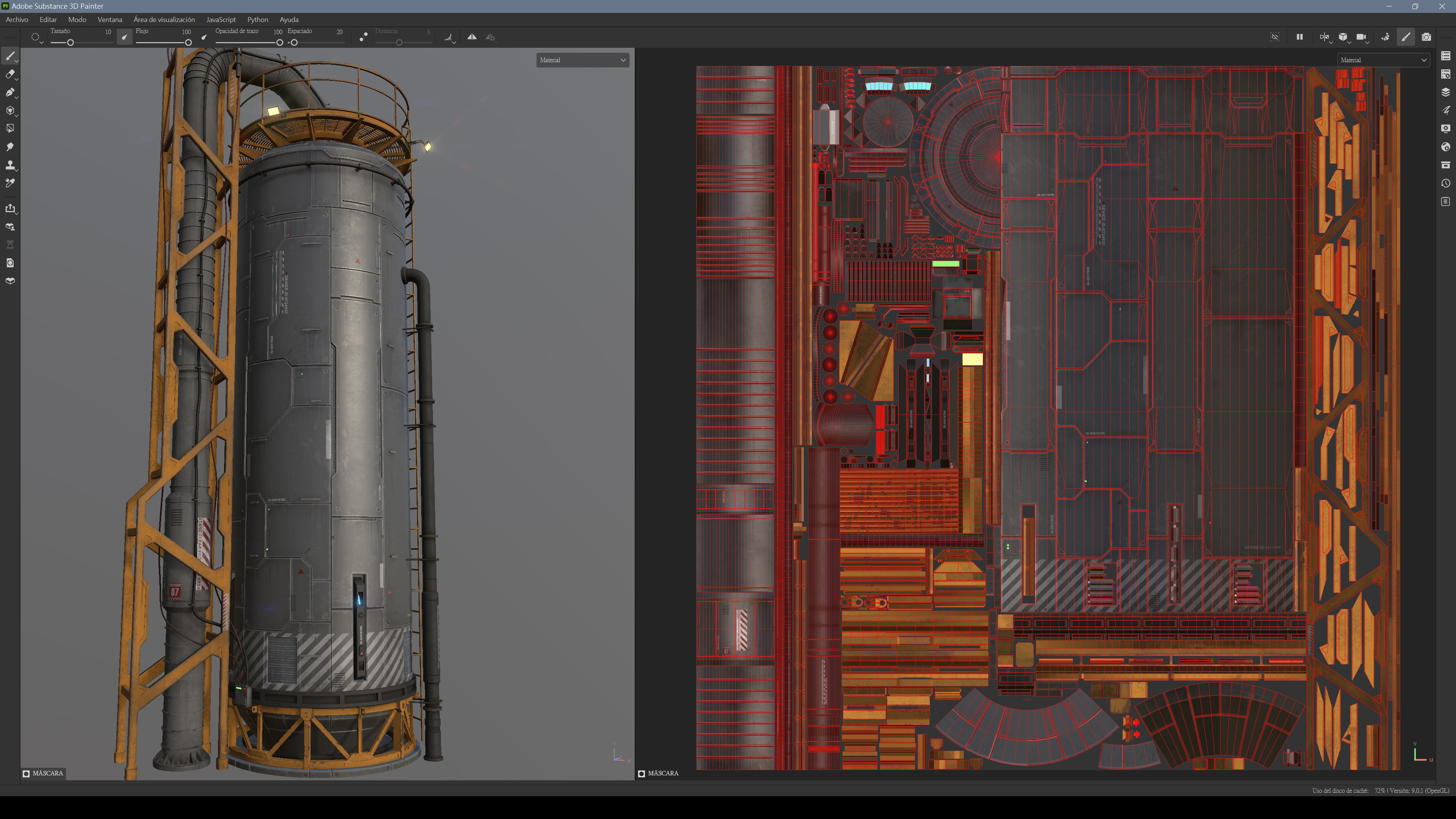 Sci-Fi Building 002 Industry-PBR Low-poly 3D model_7