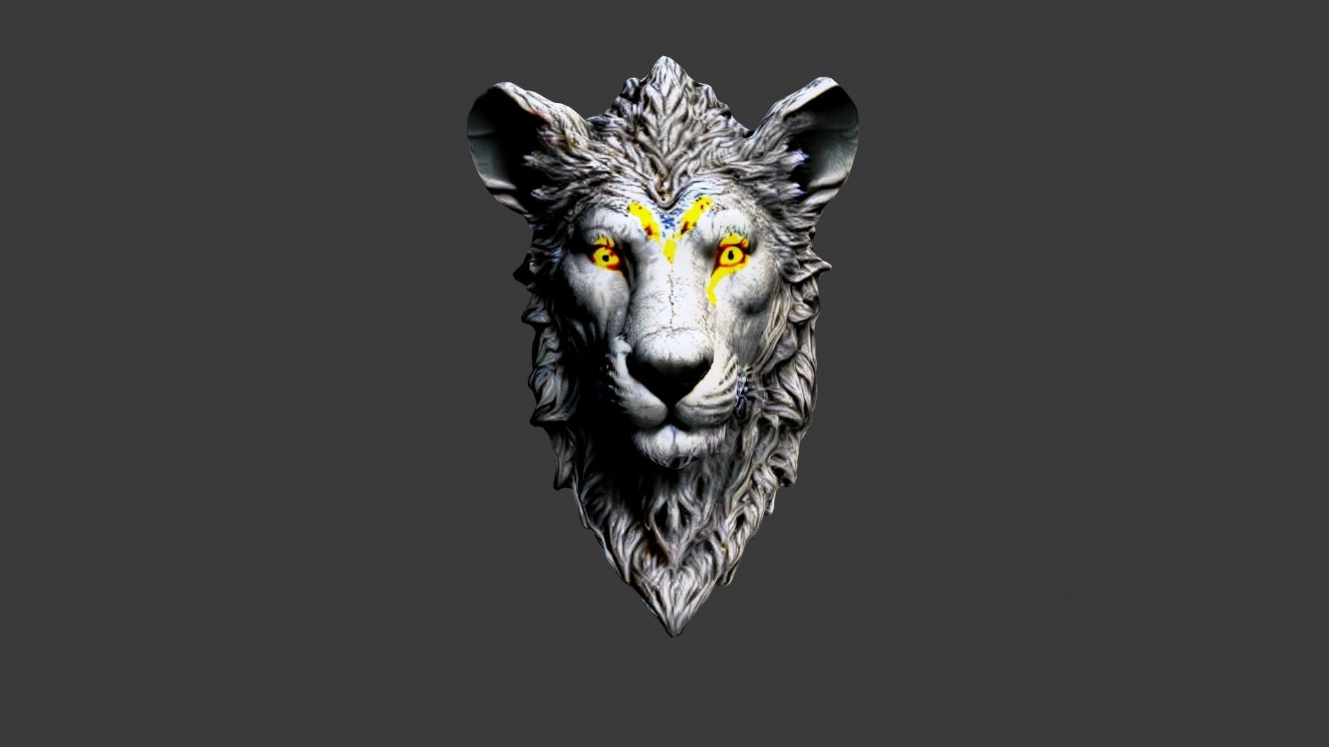 Animal Head Low-poly 3D model_1