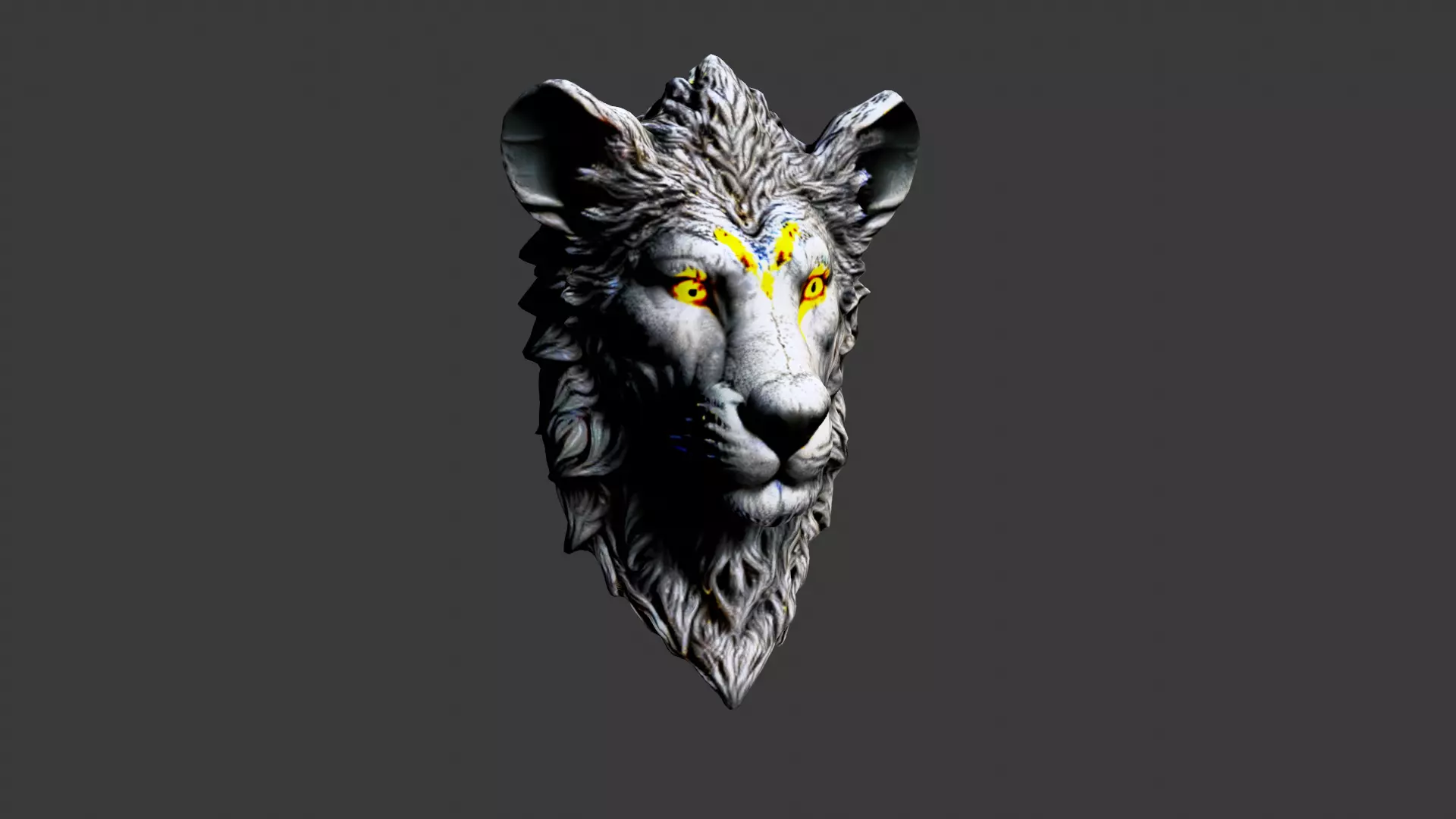 Animal Head Low-poly 3D model_0