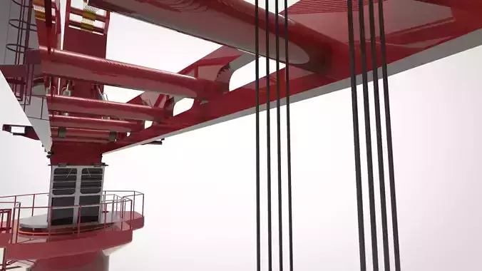 ship crane 3D model