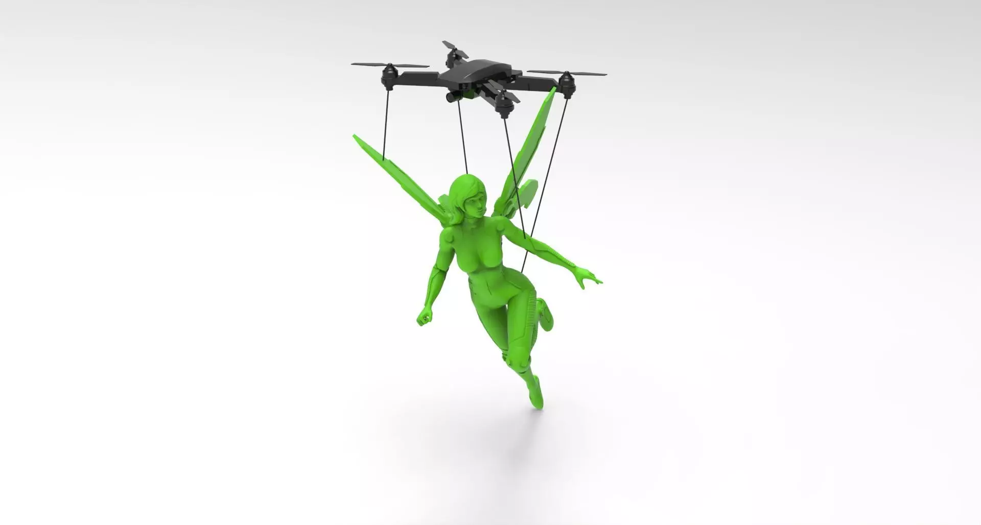 Modern Tinker Bell 3D print model_0