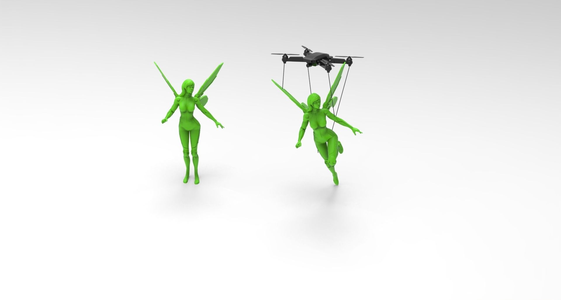Modern Tinker Bell 3D print model_9