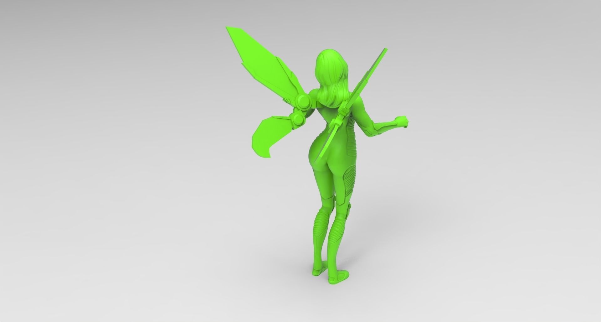 Modern Tinker Bell 3D print model_4
