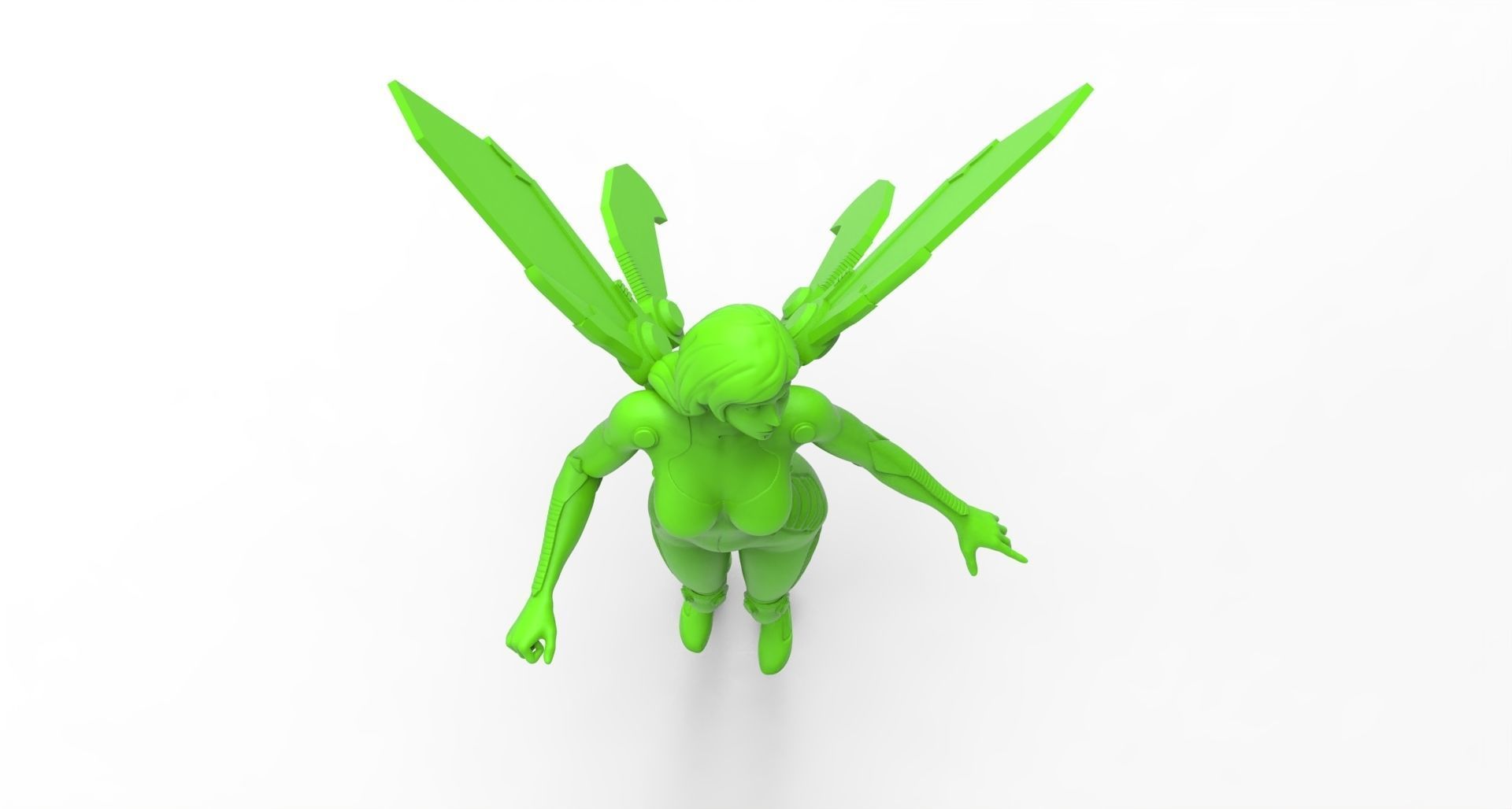 Modern Tinker Bell 3D print model_5