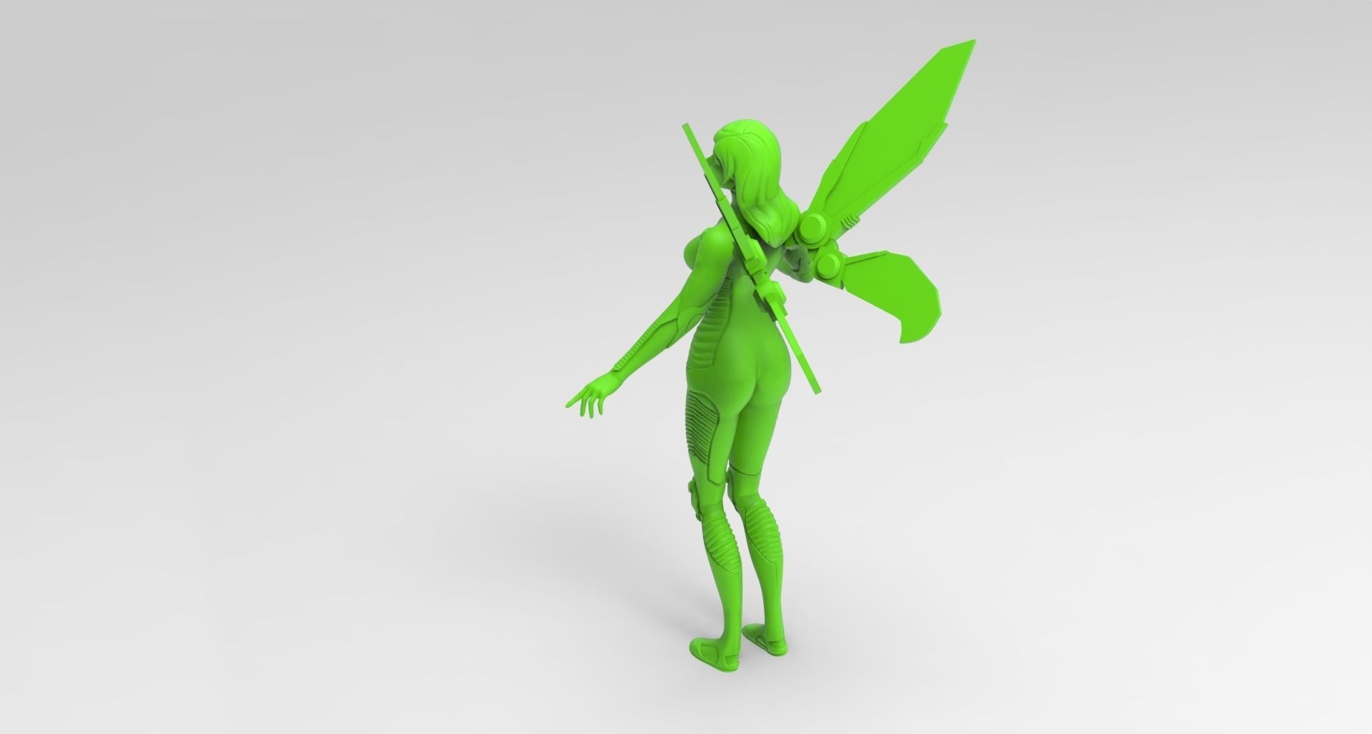 Modern Tinker Bell 3D print model_3