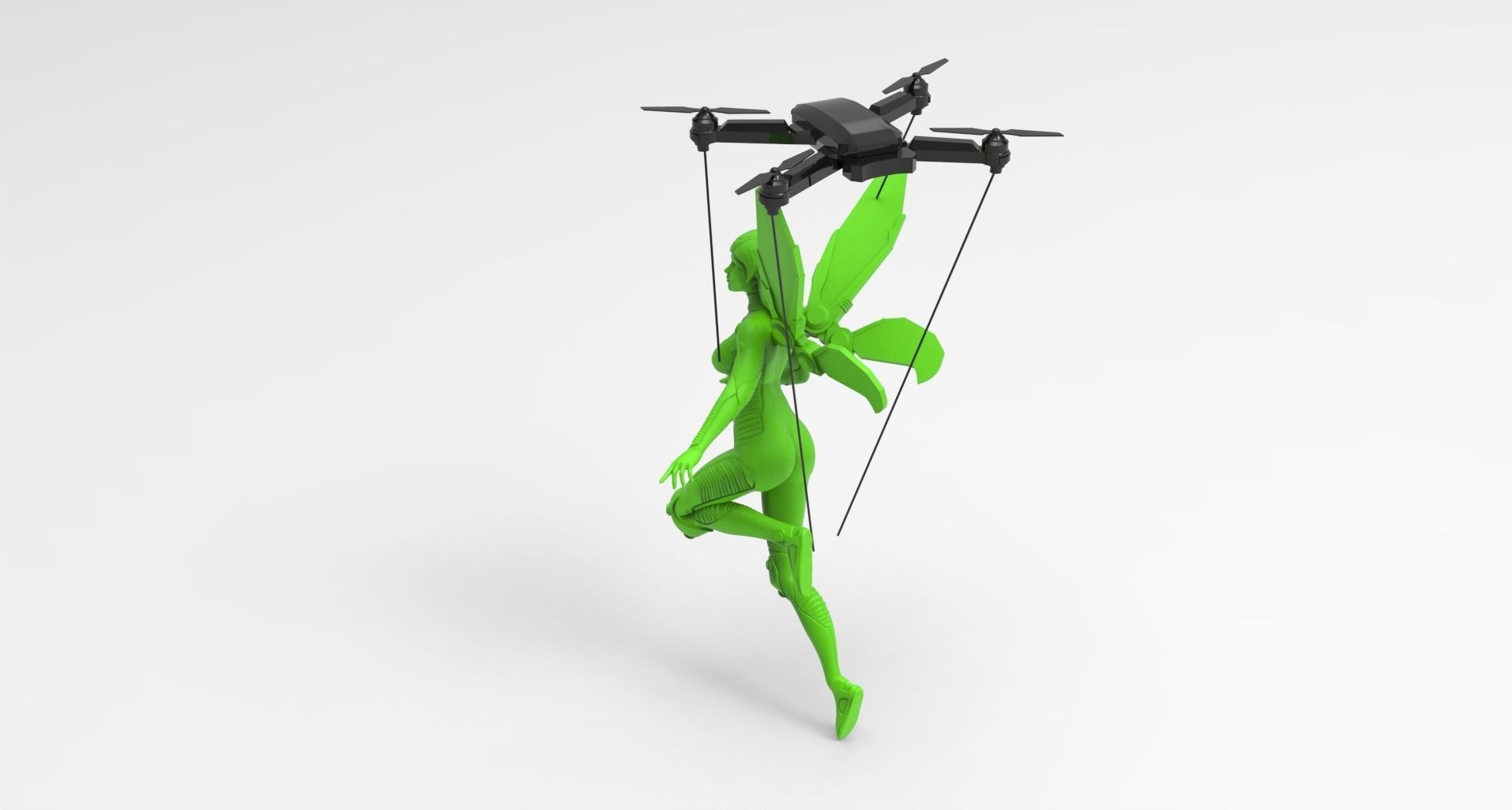Modern Tinker Bell 3D print model_1
