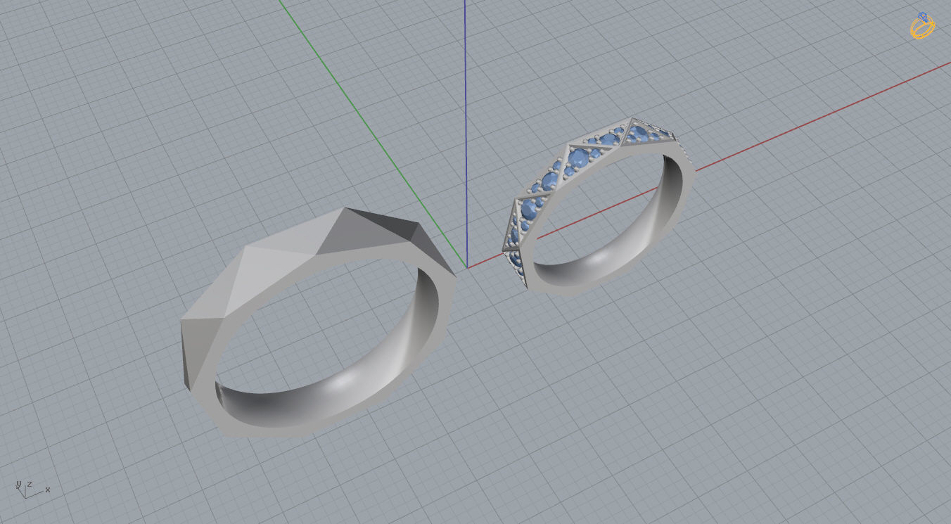 Wedding Bands 3D print model_8