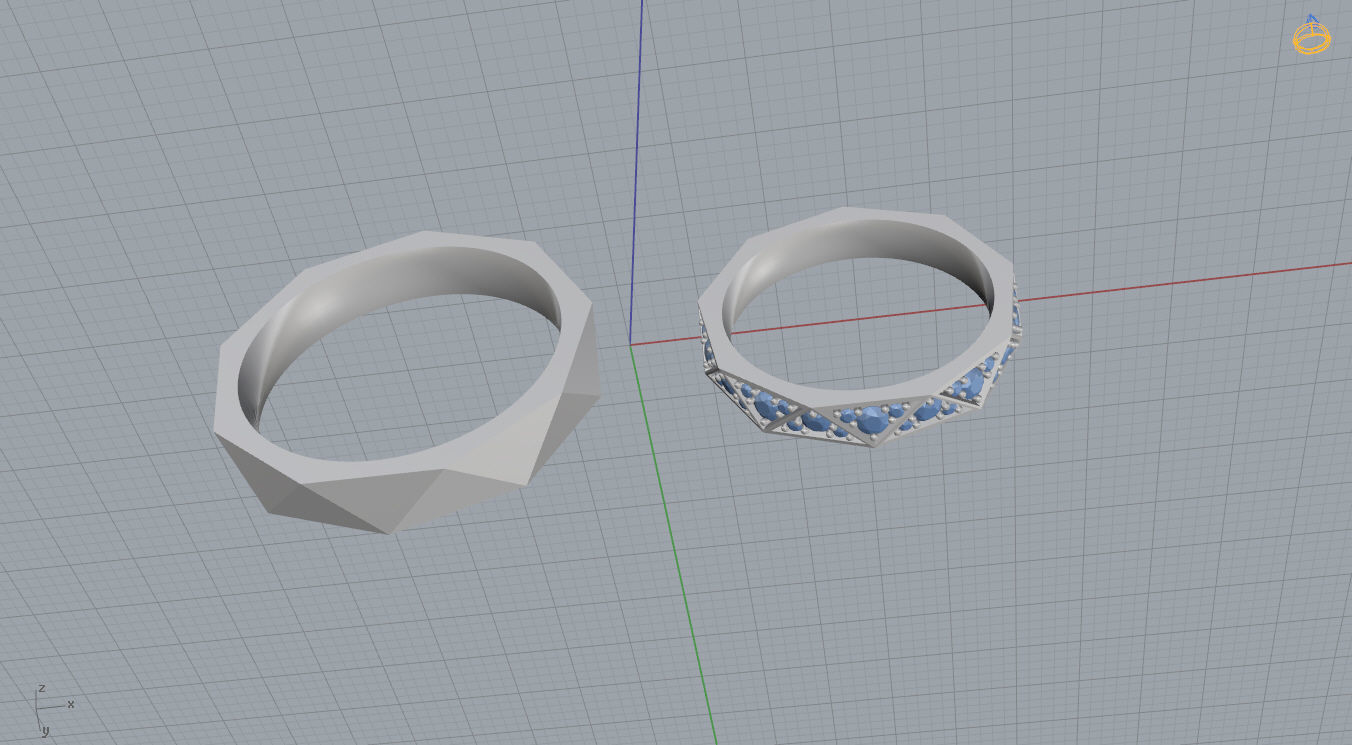 Wedding Bands 3D print model_11