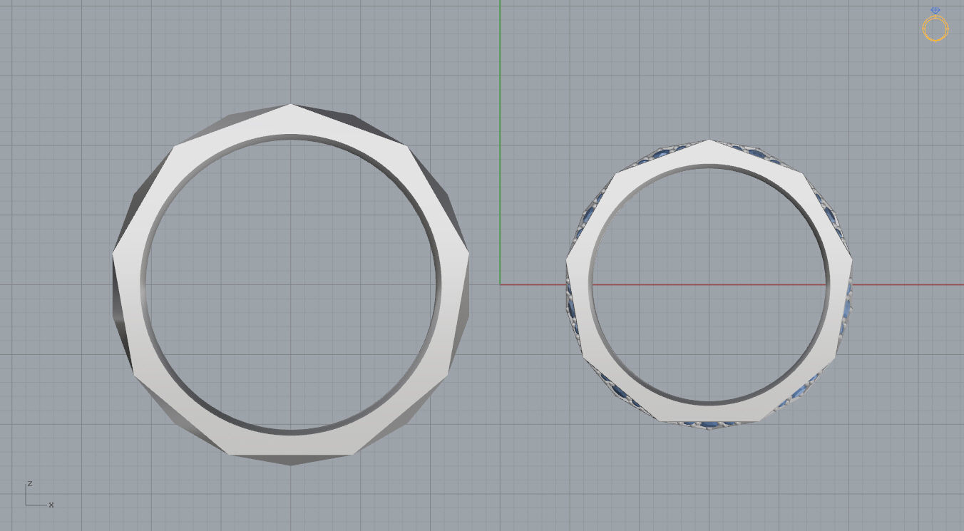 Wedding Bands 3D print model_7