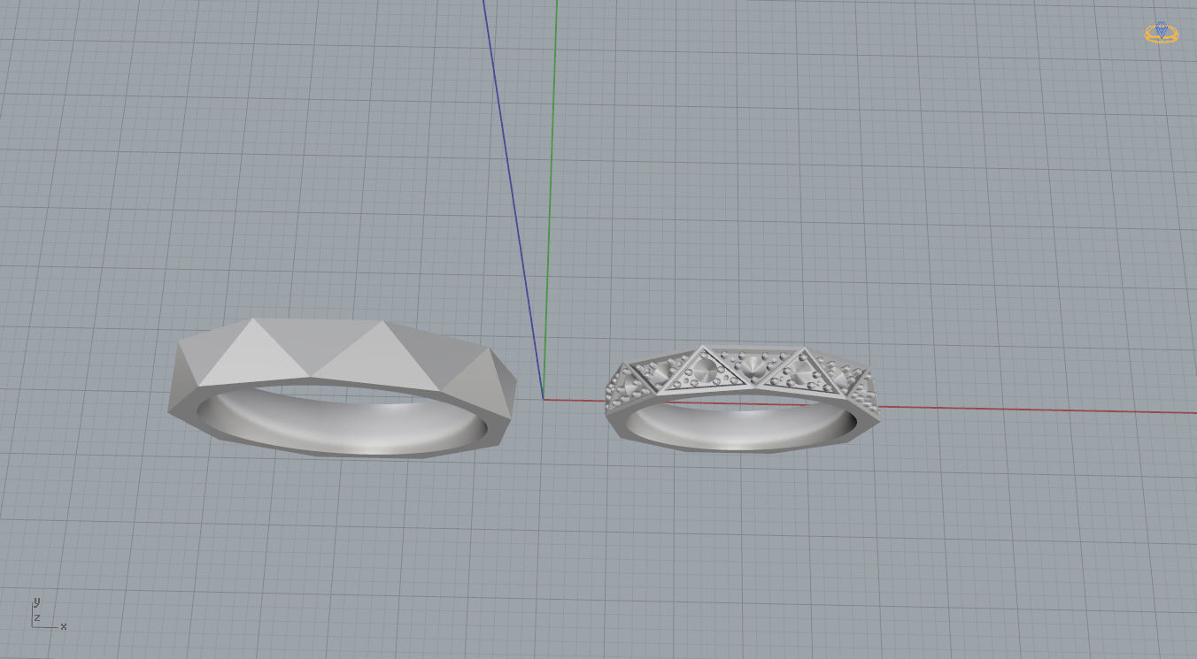 Wedding Bands 3D print model_13