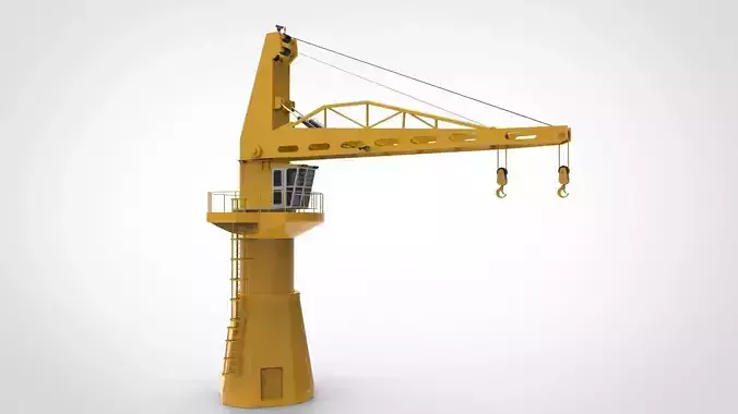 ship crane 3D model