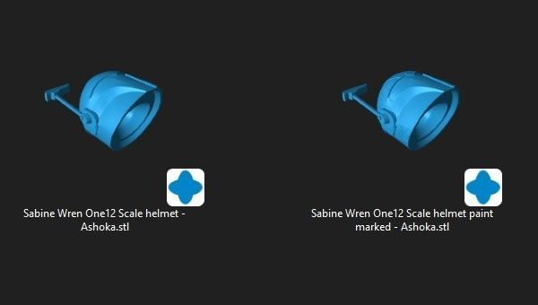 Sabine Wren from Ahsoka Helmet 3d print STL Files Bundle 3D print model_3