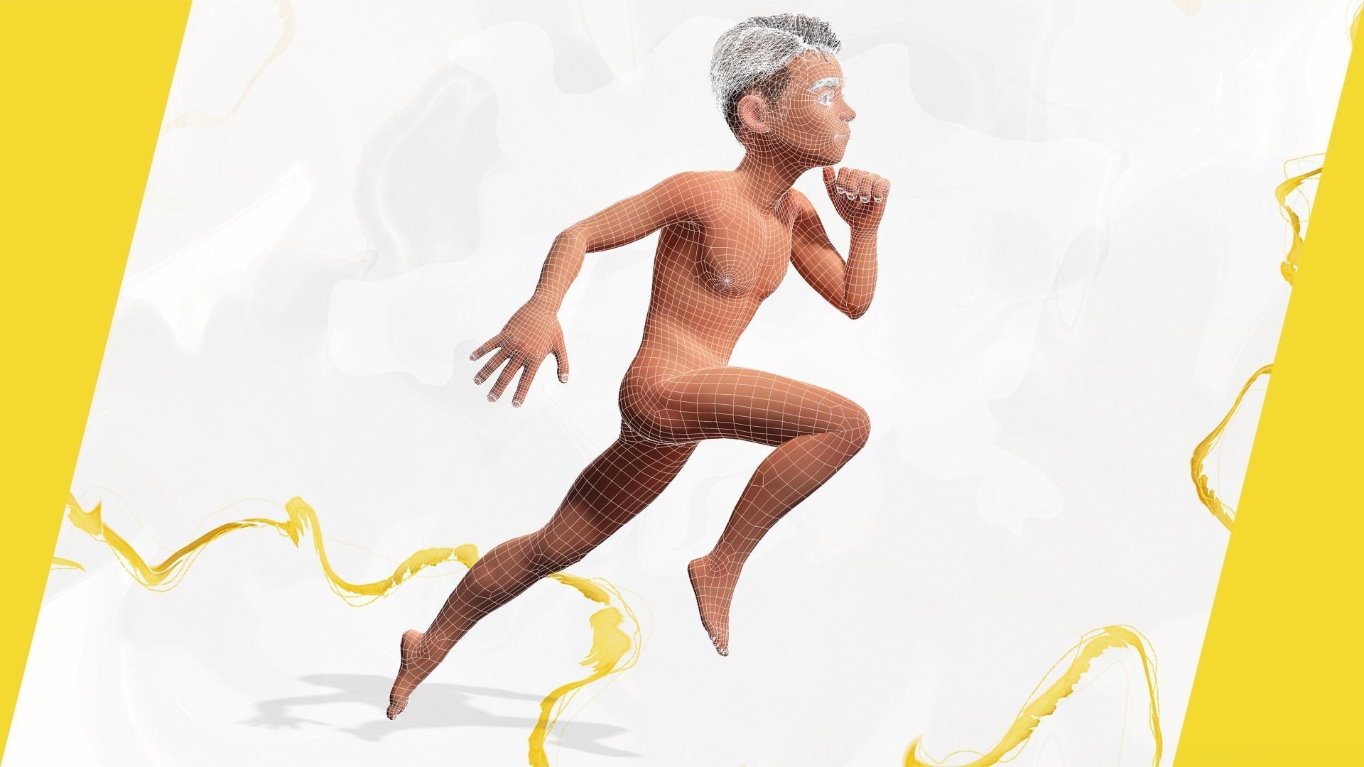 Brother Cartoon Young Teen Low-poly 3D model_37