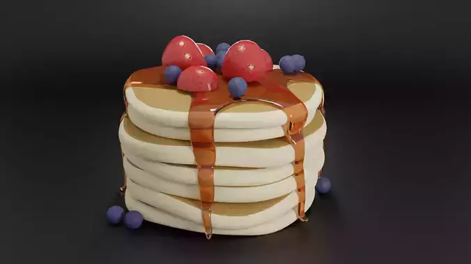 Pancakes 3D model