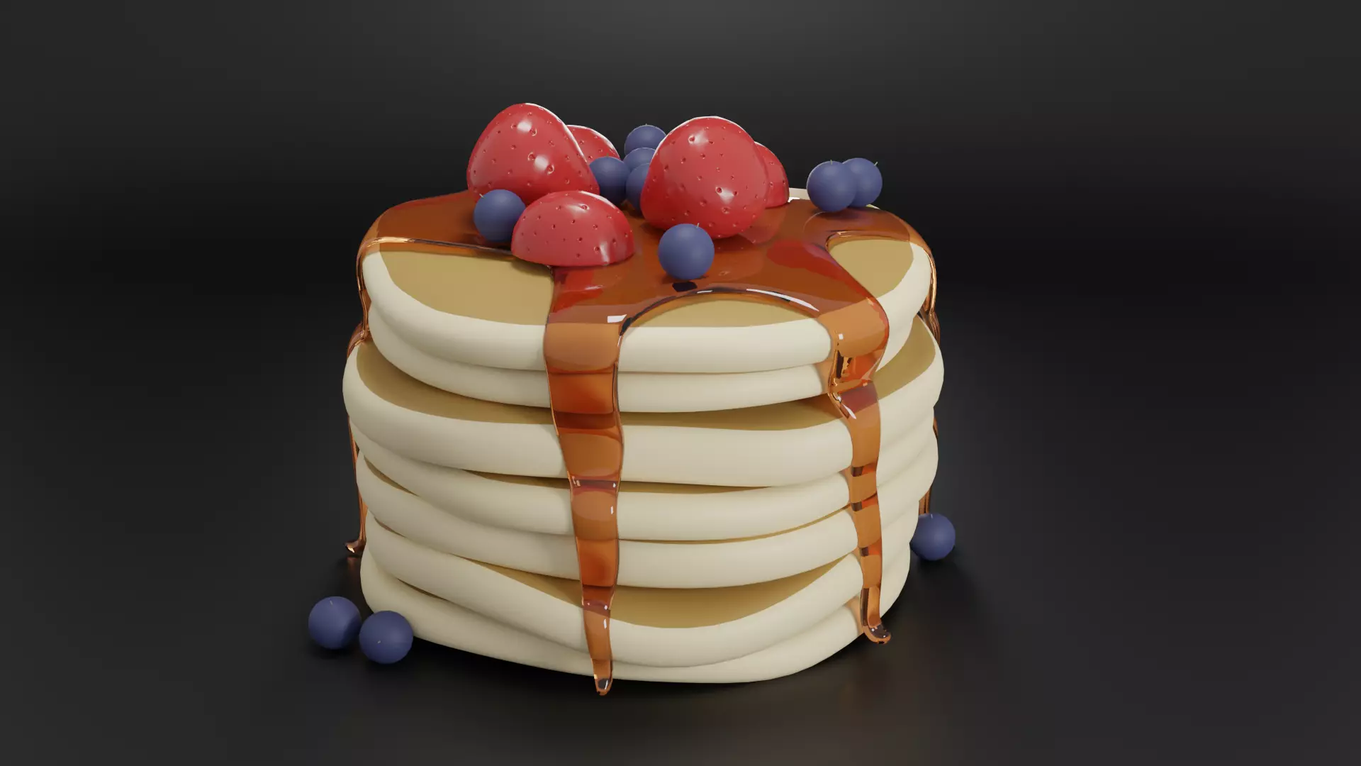 Pancakes 3D model