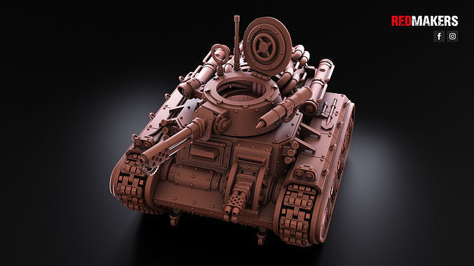 Armored Flamethrower - Imperial Force 3D print model 3