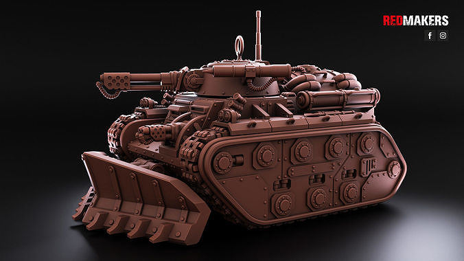 Armored Flamethrower - Imperial Force 3D print model 4