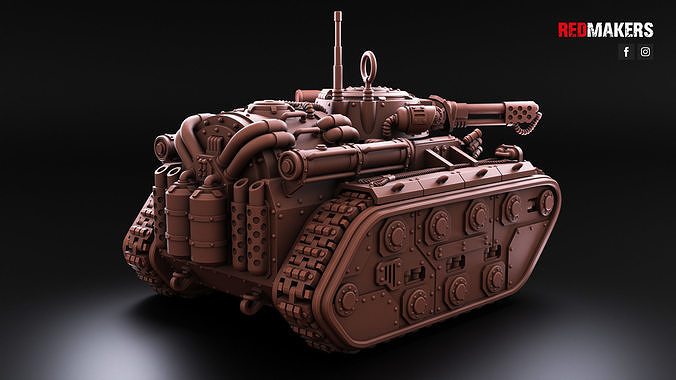 Armored Flamethrower - Imperial Force 3D print model 6