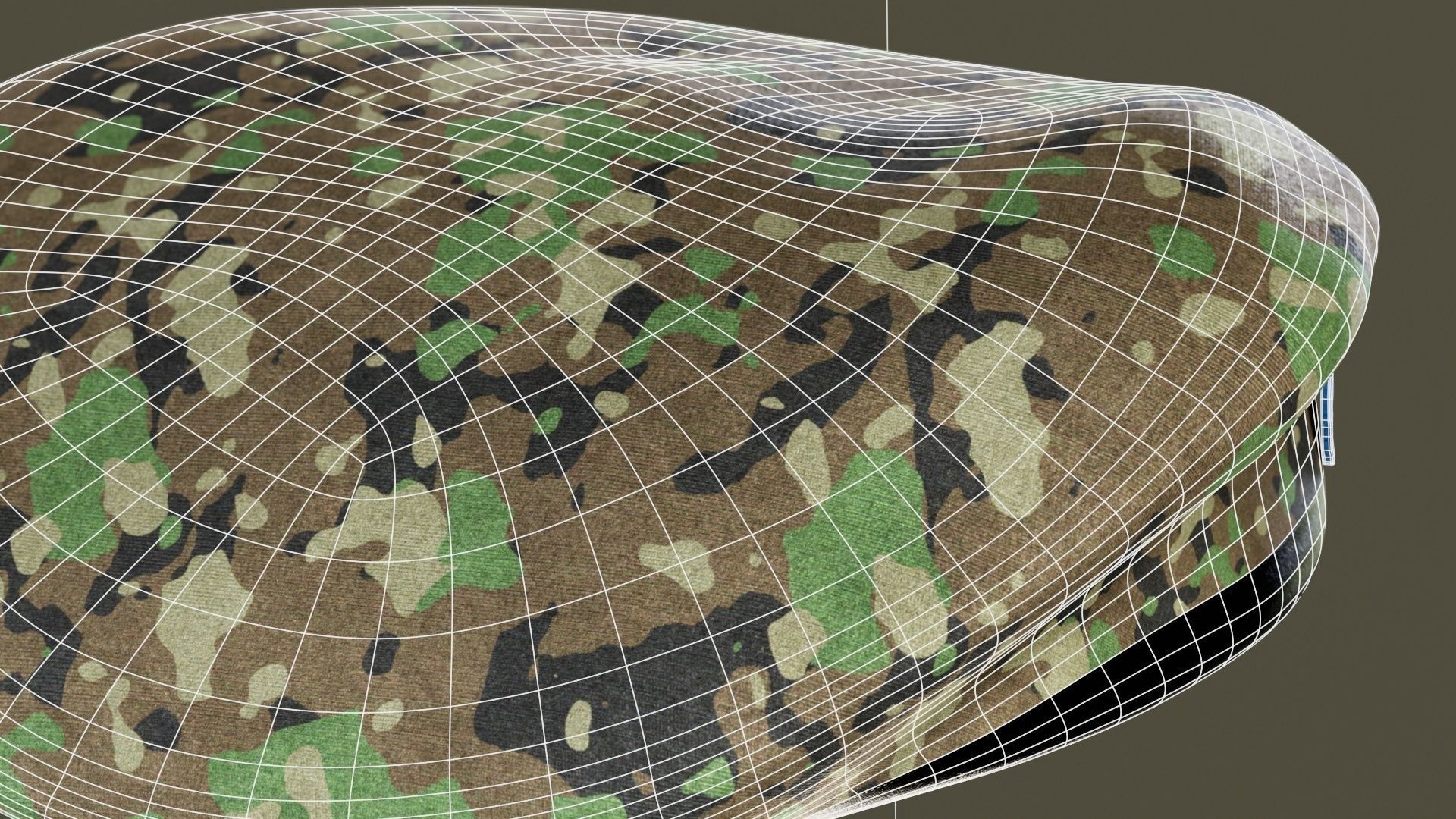 Male Hand And Beret Collection Low-poly 3D model_48