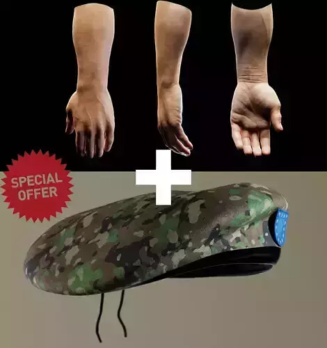 Male Hand And Beret Collection