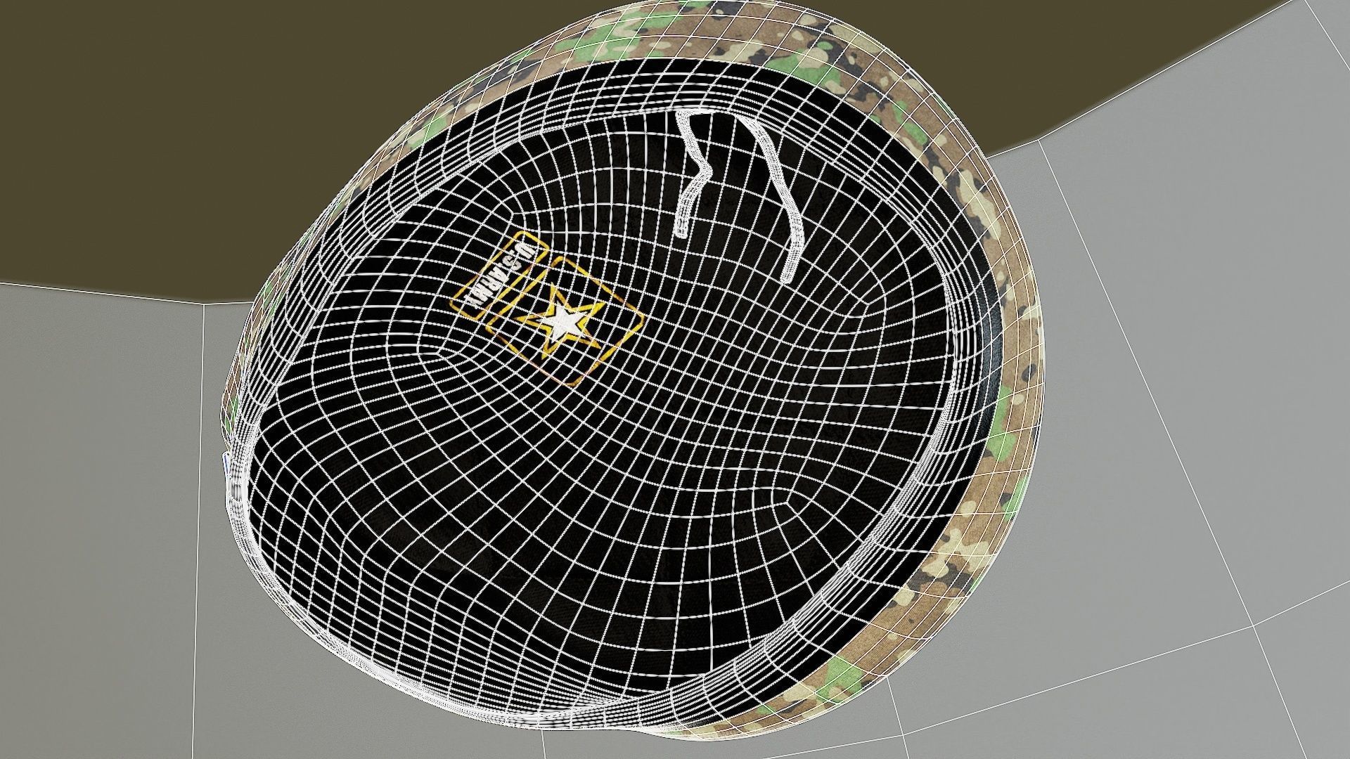 Male Hand And Beret Collection Low-poly 3D model_43